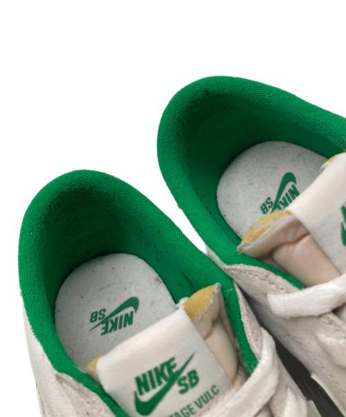 NIKE SB（ナイキエスビー）NIKE SB (ナイキエスビー) HERITAGE VULC ホワイト×グリーン サイズ:27の古着・服飾アイテム