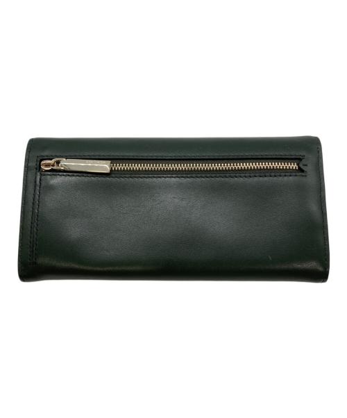 Kate Spade（ケイトスペード）Kate Spade (ケイトスペード) ニコラツイストロックフラップコンチネンタルウォレット グリーンの古着・服飾アイテム