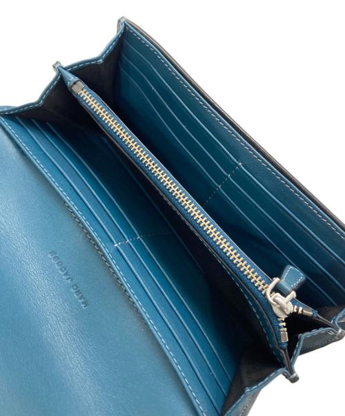 MARC JACOBS（マークジェイコブズ）MARC JACOBS (マークジェイコブス) レザー スタンダード コンチネンタル 二つ折り財布 ブルーの古着・服飾アイテム