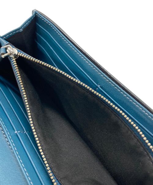 MARC JACOBS（マークジェイコブズ）MARC JACOBS (マークジェイコブス) レザー スタンダード コンチネンタル 二つ折り財布 ブルーの古着・服飾アイテム