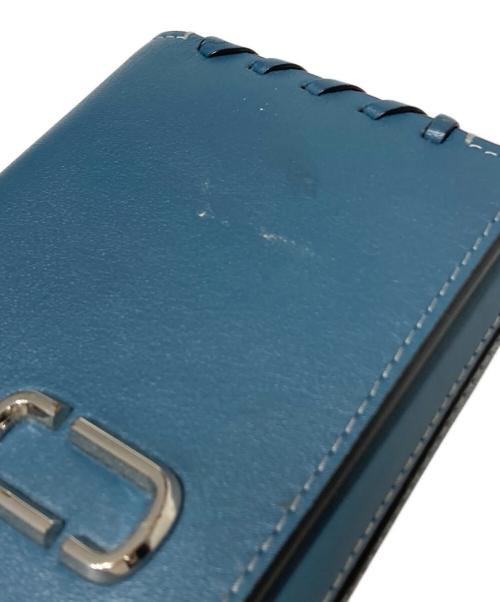 MARC JACOBS（マークジェイコブズ）MARC JACOBS (マークジェイコブス) レザー スタンダード コンチネンタル 二つ折り財布 ブルーの古着・服飾アイテム