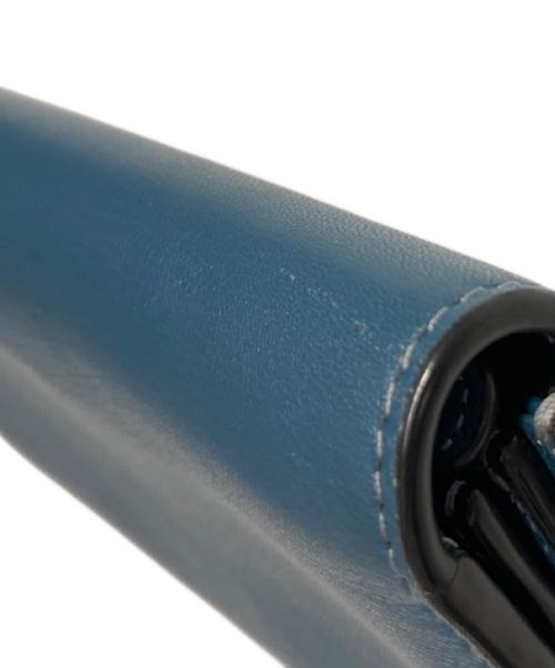 MARC JACOBS（マークジェイコブズ）MARC JACOBS (マークジェイコブス) レザー スタンダード コンチネンタル 二つ折り財布 ブルーの古着・服飾アイテム