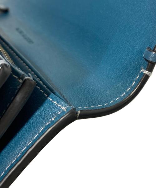 MARC JACOBS（マークジェイコブズ）MARC JACOBS (マークジェイコブス) レザー スタンダード コンチネンタル 二つ折り財布 ブルーの古着・服飾アイテム