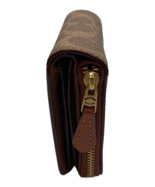 COACH（コーチ）COACH (コーチ) レキシープリントビルフォードウォレット ブラウンの古着・服飾アイテム