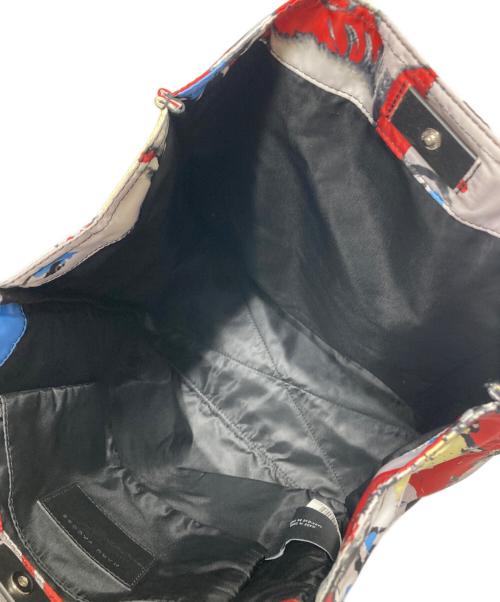 MARC JACOBS（マークジェイコブス）MARC JACOBS (マークジェイコブス) マルチプリントトートバッグ レッドの古着・服飾アイテム