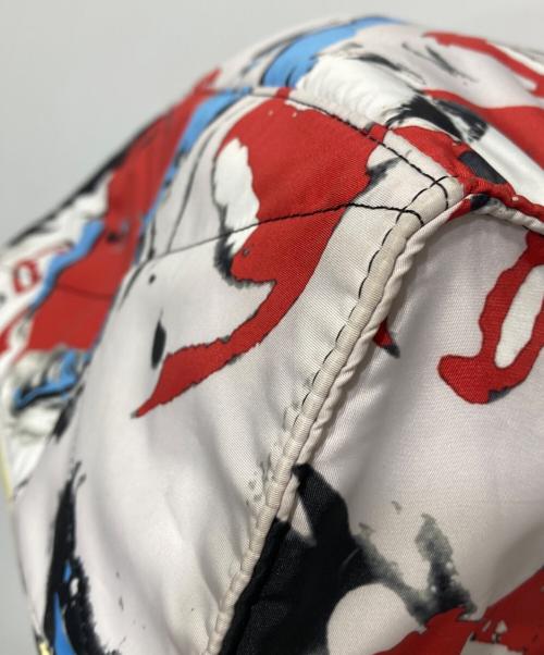 MARC JACOBS（マークジェイコブス）MARC JACOBS (マークジェイコブス) マルチプリントトートバッグ レッドの古着・服飾アイテム