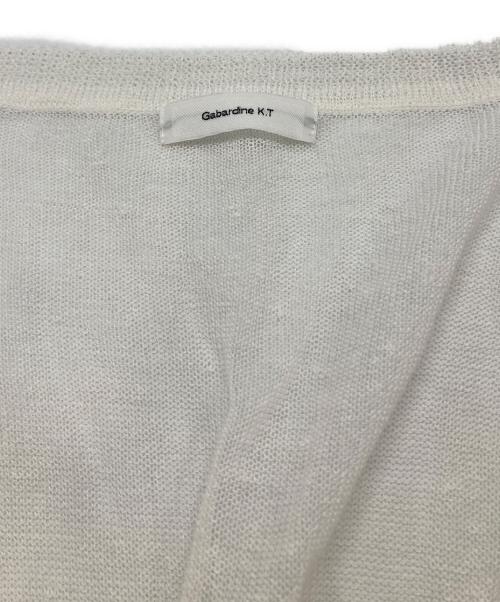 Gabardine K.T（ギャバシンケーティー）Gabardine K.T (ギャバシンケーティー) レーシー ロングカーディガン ホワイト サイズ:15+の古着・服飾アイテム