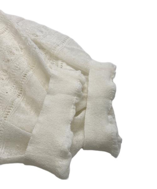 Gabardine K.T（ギャバシンケーティー）Gabardine K.T (ギャバシンケーティー) レーシー ロングカーディガン ホワイト サイズ:15+の古着・服飾アイテム