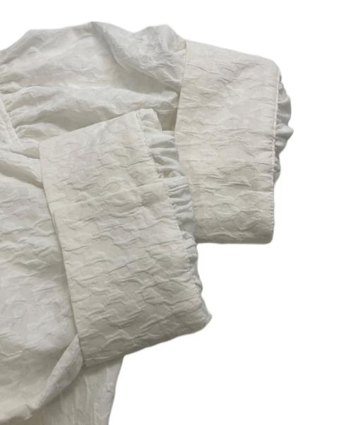 MOGA（モガ）MOGA (モガ) フクレJQブラウス ホワイト サイズ:Fの古着・服飾アイテム