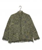 MOGAモガ）の古着「ミックスツイード調カーディガン」｜グレー