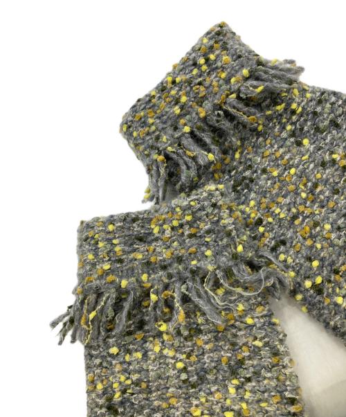 MOGA（モガ）MOGA (モガ) ミックスツイード調カーディガン グレー サイズ:Fの古着・服飾アイテム