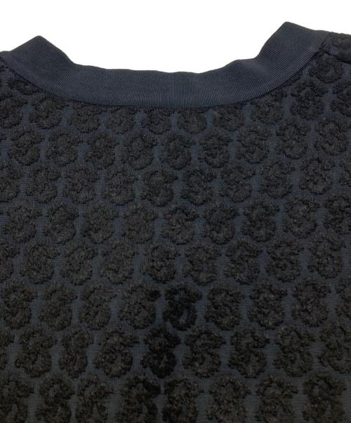 Salvatore Ferragamo（サルヴァトーレ フェラガモ）Salvatore Ferragamo (サルヴァトーレ フェラガモ) ジャガードカーディガン ブラック サイズ:Ｌの古着・服飾アイテム