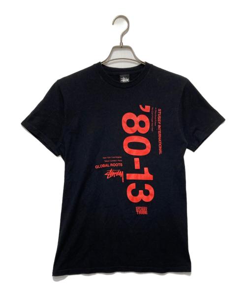 stussy（ステューシー）stussy (ステューシー) プリントTシャツ ブラック サイズ:Sの古着・服飾アイテム