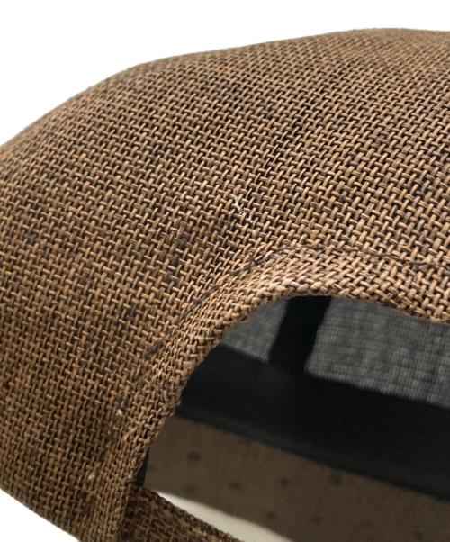 LANVIN en Bleu（ランバンオンブルー）LANVIN en Bleu (ランバンオンブルー) ペーパーチュール 6パネルキャップ ベージュ サイズ:M(57.5cm)の古着・服飾アイテム