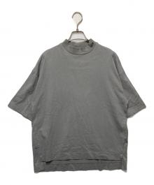 LACOSTE（ラコステ）の古着「リラックスフィットモックネックハーフスリーブTシャツ」｜グレー