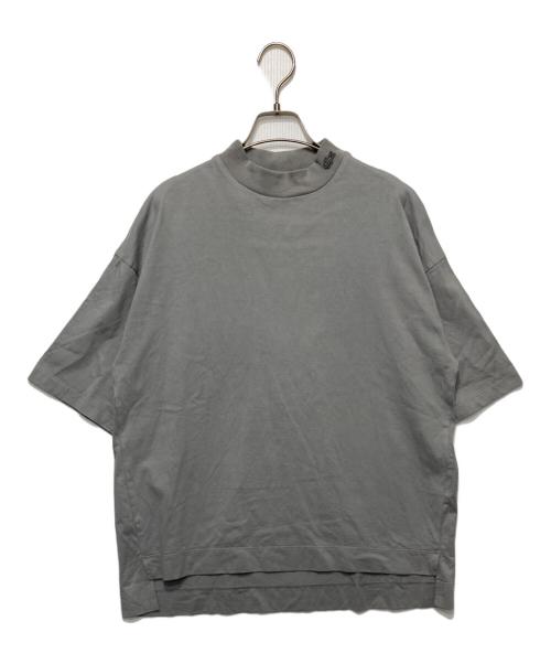 LACOSTE（ラコステ）LACOSTE (ラコステ) リラックスフィットモックネックハーフスリーブTシャツ グレー サイズ:38の古着・服飾アイテム