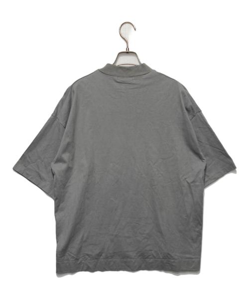 LACOSTE（ラコステ）LACOSTE (ラコステ) リラックスフィットモックネックハーフスリーブTシャツ グレー サイズ:38の古着・服飾アイテム