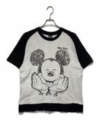 SHERRYSシェリーズ）の古着「ラグランプリントTシャツ」｜ホワイト×ブラック