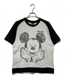 SHERRYS（シェリーズ）の古着「ラグランプリントTシャツ」｜ホワイト×ブラック