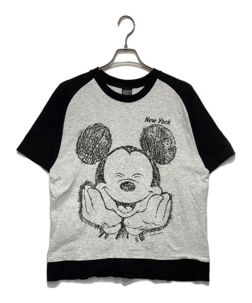 SHERRYS（シェリーズ）SHERRYS (シェリーズ) ラグランプリントTシャツ ホワイト×ブラック サイズ:Ｌの古着・服飾アイテム