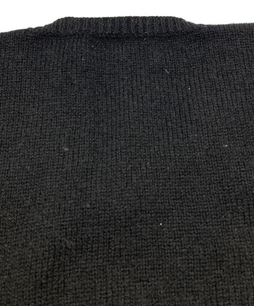 PINK HOUSE（ピンクハウス）PINK HOUSE (ピンクハウス) パッチロゴニット ブラック サイズ:36の古着・服飾アイテム