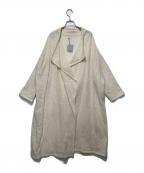 RAKUラク）の古着「ウールロングカーディガン」｜アイボリー