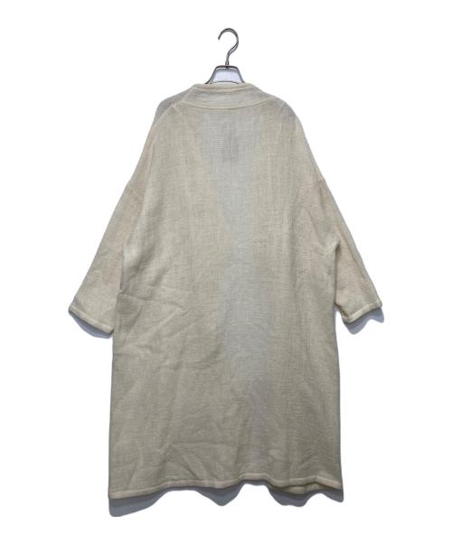 RAKU（ラク）RAKU (ラク) ウールロングカーディガン アイボリー サイズ:FREE 未使用品の古着・服飾アイテム