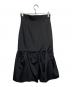 Whim Gazette (ウィムガゼット) ダブルサテンボリュームスカート ブラック サイズ:F 未使用品：8000円