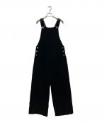 UNITED ARROWSユナイテッドアローズ）の古着「ベルベット オーバーオール」｜ブラック