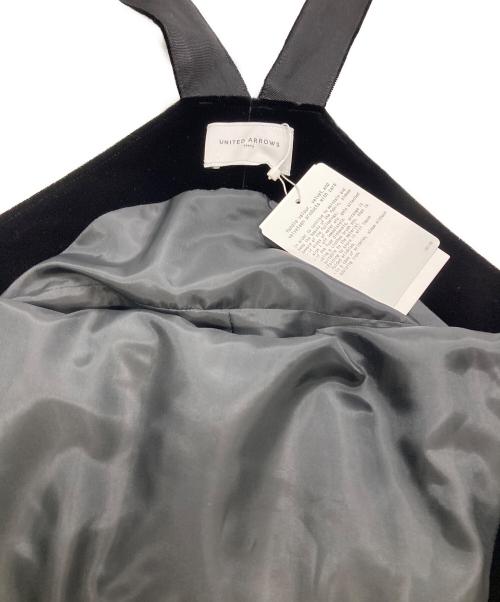 UNITED ARROWS（ユナイテッドアローズ）UNITED ARROWS (ユナイテッドアローズ) ベルベット オーバーオール ブラック サイズ:36 未使用品の古着・服飾アイテム