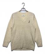 Lily Brownリリーブラウン）の古着「LilyBearケーブルニットミニワンピ」｜アイボリー