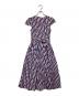 MARC JACOBS (マークジェイコブス) Short-Sleeve Arrow-Print Midi Dress ブルー×レッド：5000円