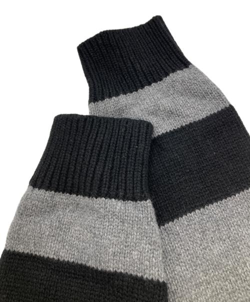 COACH（コーチ）COACH (コーチ) オーバーサイズド セーター ブラック×グレー サイズ:Ｍの古着・服飾アイテム