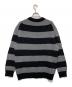 COACH (コーチ) オーバーサイズド セーター ブラック×グレー サイズ:Ｍ：7000円