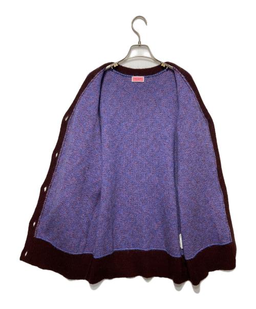 Kate Spade（ケイトスペード）Kate Spade (ケイトスペード) 総柄カーディガン ブルー×ピンク サイズ:XSの古着・服飾アイテム