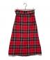 Kate Spade（ケイトスペード）の古着「チェックスカート」｜レッド×ピンク