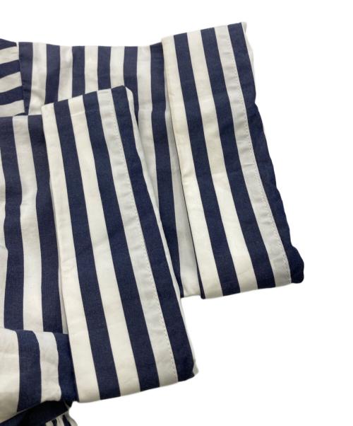 Kate Spade（ケイトスペード）Kate Spade (ケイトスペード) ストライプブラウス ネイビー×ホワイト サイズ:XSの古着・服飾アイテム