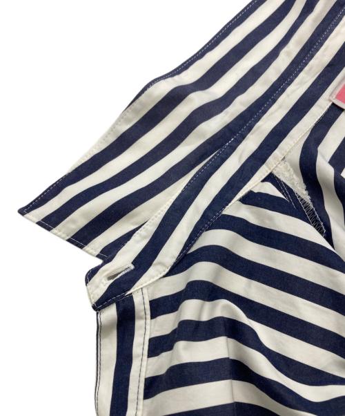 Kate Spade（ケイトスペード）Kate Spade (ケイトスペード) ストライプブラウス ネイビー×ホワイト サイズ:XSの古着・服飾アイテム