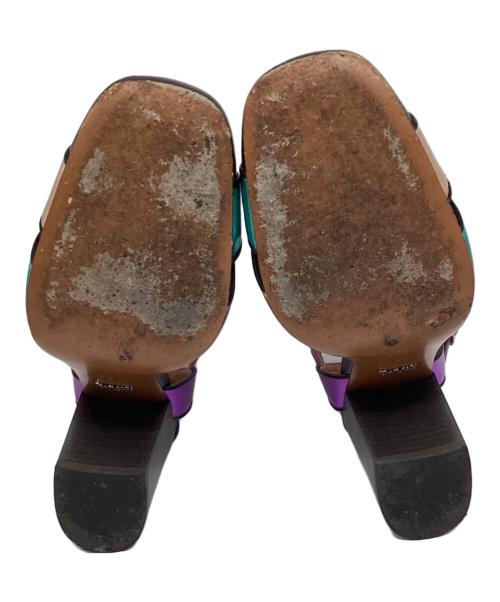 COACH（コーチ）COACH (コーチ) アンクルストラップパンプス マルチカラー サイズ:7.5の古着・服飾アイテム