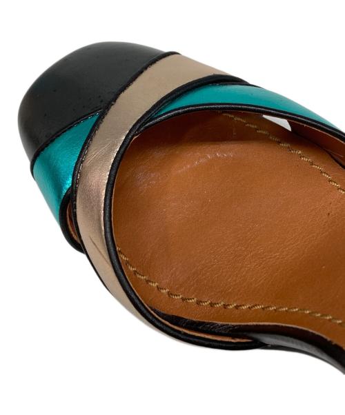 COACH（コーチ）COACH (コーチ) アンクルストラップパンプス マルチカラー サイズ:7.5の古着・服飾アイテム