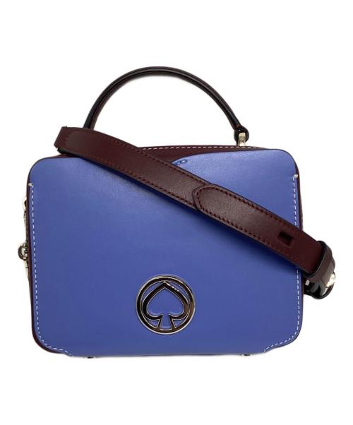 Kate Spade（ケイトスペード）Kate Spade (ケイトスペード) Vanity Mini Top Handle Bag パープル×ワインレッドの古着・服飾アイテム