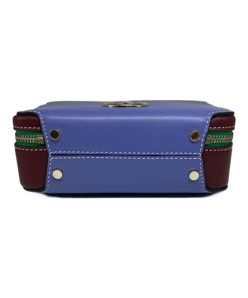 Kate Spade（ケイトスペード）Kate Spade (ケイトスペード) Vanity Mini Top Handle Bag パープル×ワインレッドの古着・服飾アイテム