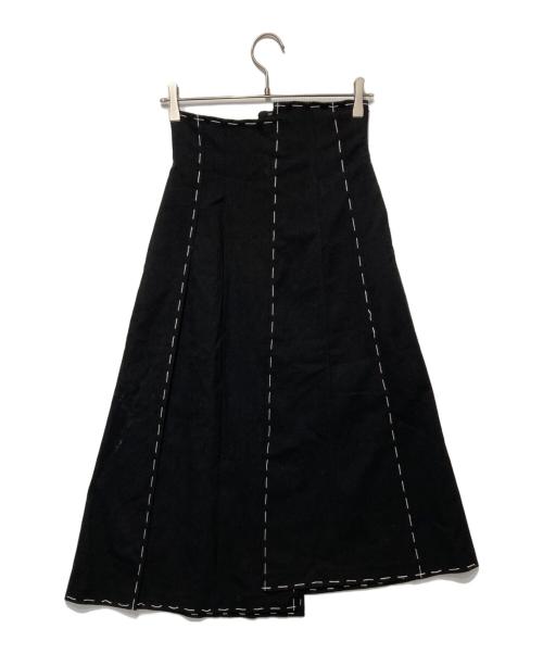 Ameri（アメリ）Ameri (アメリ) ステッチパネルスカート ブラック サイズ:Sの古着・服飾アイテム