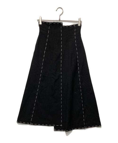Ameri（アメリ）Ameri (アメリ) ステッチパネルスカート ブラック サイズ:Sの古着・服飾アイテム
