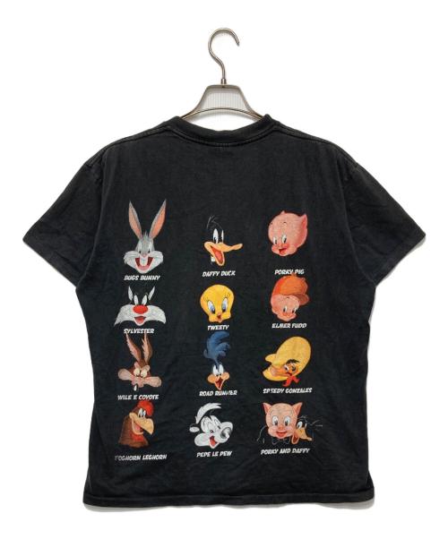 LOONEY TUNES（ルーニーチューンズ）LOONEY TUNES (ルーニーチューンズ) 90s 両面プリントTシャツ ブラック サイズ:Ｌの古着・服飾アイテム