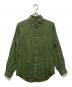 POLO RALPH LAUREN（ポロ・ラルフローレン）の古着「ボタンダウンリネンシャツ」｜グリーン