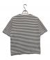 STEVEN ALAN (スティーブンアラン) MVS BORDER SHORT SLEEVE TEE -BOLD/Tシャツ ホワイト×グレー サイズ:S：3000円