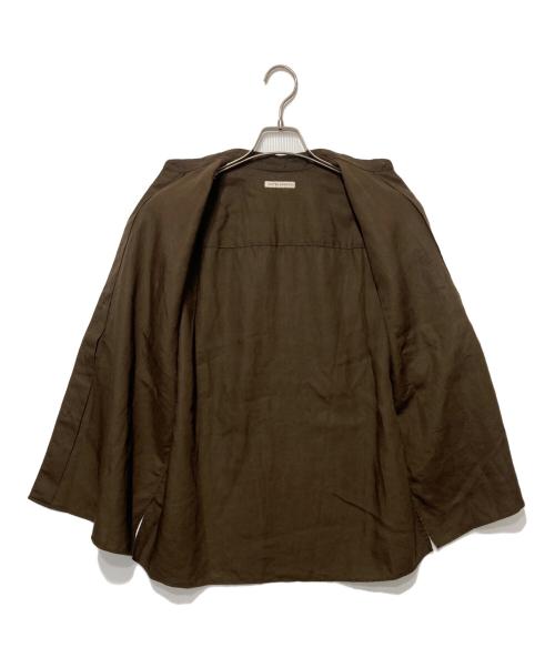 UNITED ARROWS（ユナイテッドアローズ）UNITED ARROWS (ユナイテッドアローズ) 半袖リネンシャツ ブラウン サイズ:Sの古着・服飾アイテム