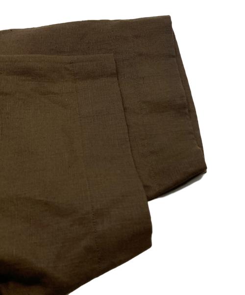 UNITED ARROWS（ユナイテッドアローズ）UNITED ARROWS (ユナイテッドアローズ) 半袖リネンシャツ ブラウン サイズ:Sの古着・服飾アイテム