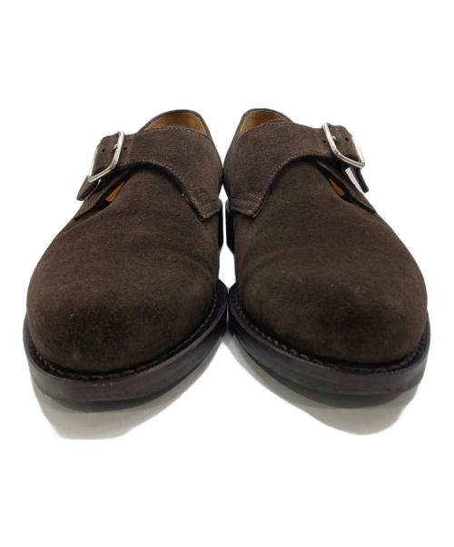 Jalan Sriwijaya（ジャランスリウァヤ）Jalan Sriwijaya (ジャランスリウァヤ) green label relaxing (グリーンレーベルリラクシング) 別注スウェードモンクストラップシューズ ブラウン サイズ:38の古着・服飾アイテム